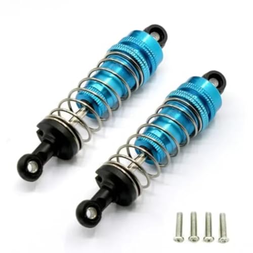 RC-Auto Stoßdämpfer Kompatibel Mit Mjx 16207 16208 16209 16210 1/16 Rc Auto Metall Upgrade Modifikation Teile Zubehör Stoßdämpfer(Blue) von JVRWSC