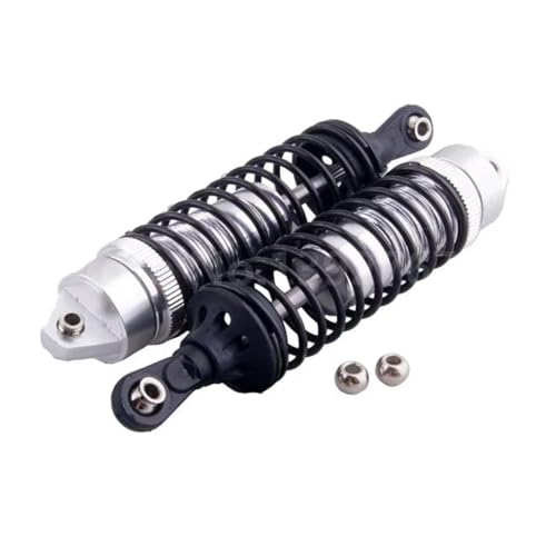 RC-Auto Stoßdämpfer Kompatibel Mit Traxxas Für Slash 1/10 RC-Autozubehörteile, 2 Stück Stoßdämpfer Vorne Aus Aluminiumlegierung, 100 Mm(Silver) von JVRWSC