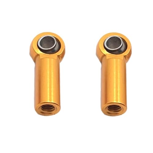 RC Car Spurstange 2X Metall M3 Link Rod End Joint 3MM Ball Kopf Loch L 4 5MM Für RC Auto LKW Upgrade Teil Ersatzteil(Yellow) von JVRWSC