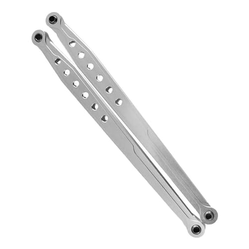 RC Car Spurstange Kompatibel Mit AXIAL Für SCX10 1/10 RC Crawler Teile 2PCS Aluminiumlegierung Front Lower Suspension Shift Link Rod Linkage Links(White) von JVRWSC