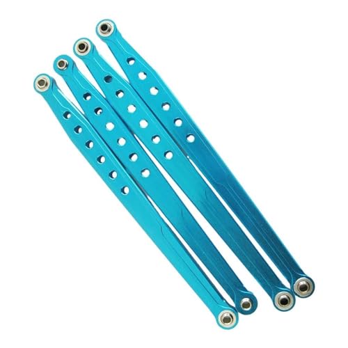 RC Car Spurstange Kompatibel Mit AXIAL Für SCX10 Für Wrangler AX80043 1/10 RC Crawler Auto-Tuning-Teile 4-teiliges Aluminium-Unterlenkergestänge(Blue) von JVRWSC