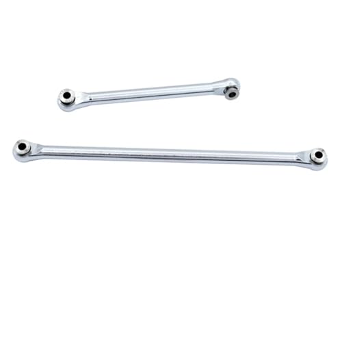 RC Car Spurstange Kompatibel Mit Axial Für Capra UTB18 1/18 RC-Autoteil, Langlebige Lenkstange Aus Aluminiumlegierung, Lenkgestänge Spurstange(Silver) von JVRWSC
