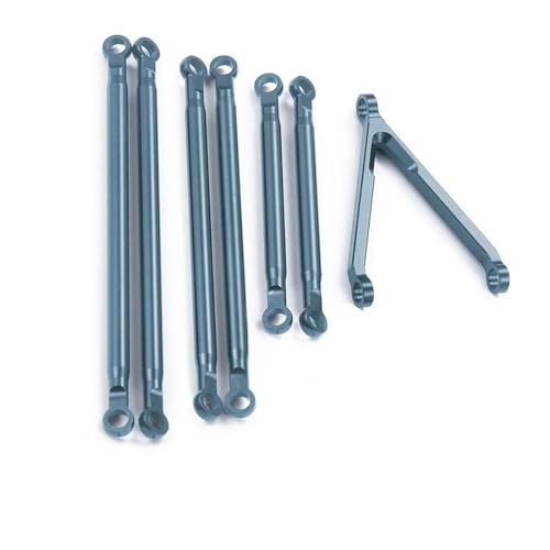 RC Car Spurstange Kompatibel Mit Axial Für SCX24 1/24 RC Micro Crawler Auto Upgrade Teile Aluminiumlegierung Chassis Links Aufhängungsgestänge Mit Stangenende(Gray) von JVRWSC