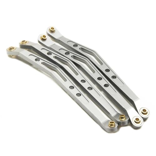 RC Car Spurstange Kompatibel Mit Axial Für Wraith 90018 1/10 RC Crawler Autoteile, Obere Und Untere Aufhängungsverbindung Aus Aluminium(Silver,Upper Link Rod) von JVRWSC