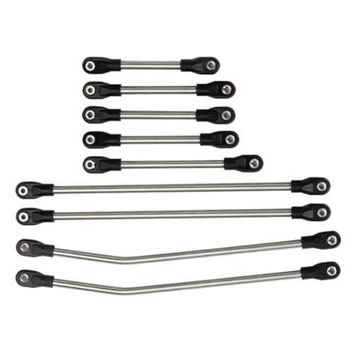 RC Car Spurstange Kompatibel Mit Axial SCX10 Für Capra Für LCG-Schienen Ch Für Ist Kit Trägerrahmen Stahlgestänge Verbindungsstange Zugstange Für 1/10 RC Crawler von JVRWSC