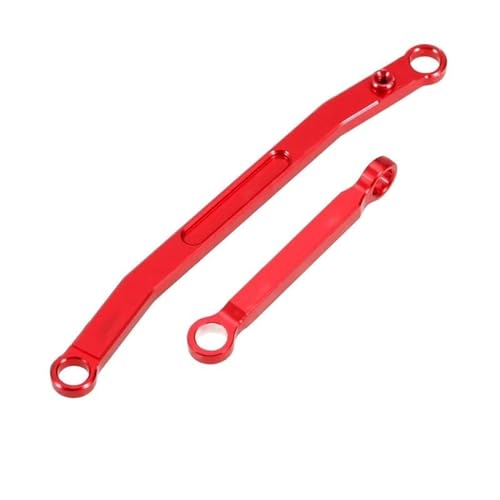 RC Car Spurstange Kompatibel Mit Axial SCX24 90081 1/24 RC Crawler Auto Metall Lenkstange Spurstangen Linkage Zugstange Upgrade Teile Zubehör(Red) von JVRWSC