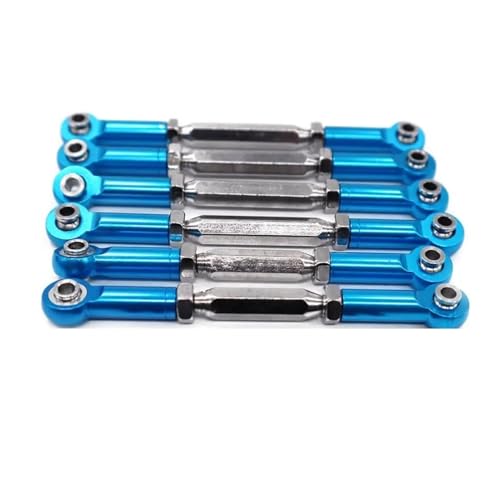 RC Car Spurstange Kompatibel Mit ECX Für AMP 1/10 RC-Upgrade-Teil RC-Lenkverbindungsstangensatz Lenkverbindungsstangensatz Aus Aluminiumlegierung Chassis-Verbindungen(Blue) von JVRWSC