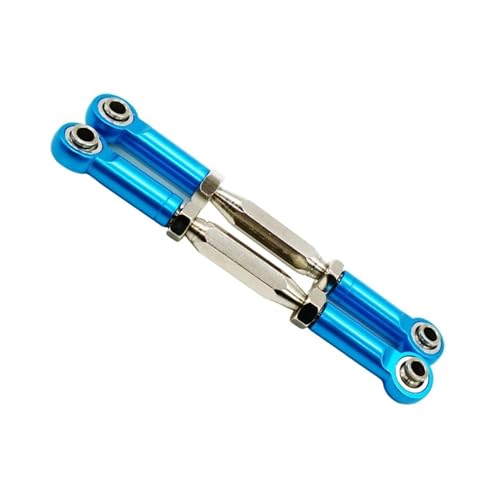 RC Car Spurstange Kompatibel Mit FS 51805 51806 53625 53632 1/10 RC Crawler Autoteile Aluminiumlegierung Radstand Lenkstange Set RC Auto Verbindungsstange(Blue) von JVRWSC