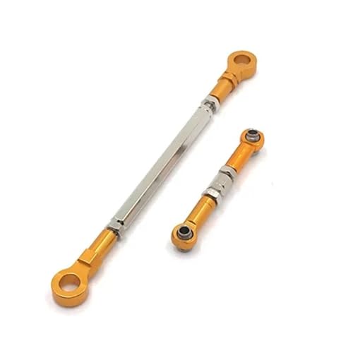 RC Car Spurstange Kompatibel Mit HB Für Spielzeug ZP1001 ZP1002 ZP1003 ZP1004 1/10 RC Crawler Auto Upgrade Teile Metall Lenkstange Servo Link RC Auto Link Rod(Yellow) von JVRWSC