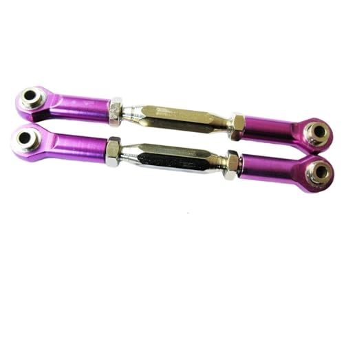 RC Car Spurstange Kompatibel Mit HPI Für BULLET3.0 1/10 RC-Autozubehör, Ersatzteile, Radstand-Lenkstangensatz Aus Aluminiumlegierung(Purple) von JVRWSC