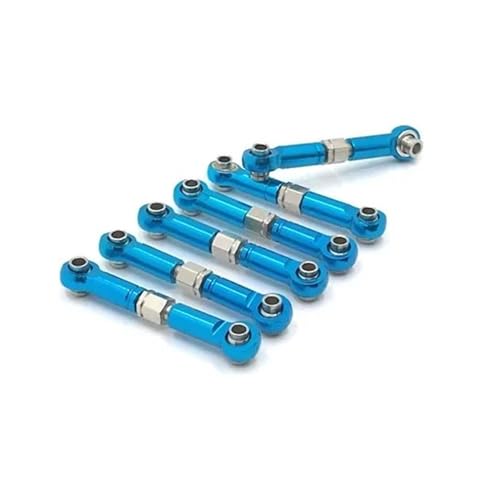 RC Car Spurstange Kompatibel Mit HS 18301 18302 18311 18312 18321 18322 1/18 RC-Auto-Upgrade-Teile, Einstellbare Gestänge, Zugstange, RC-Auto-Verbindungsstange(Blue) von JVRWSC