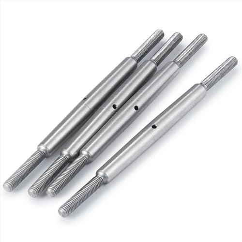 RC Car Spurstange Kompatibel Mit Kraton 8S Für BLX 1/5 RC-Auto Für Monster Truck-Tuningteile, 4-teiliges Lenkgestänge Aus Stahl, Hinteres Oberes Gestänge-Set von JVRWSC