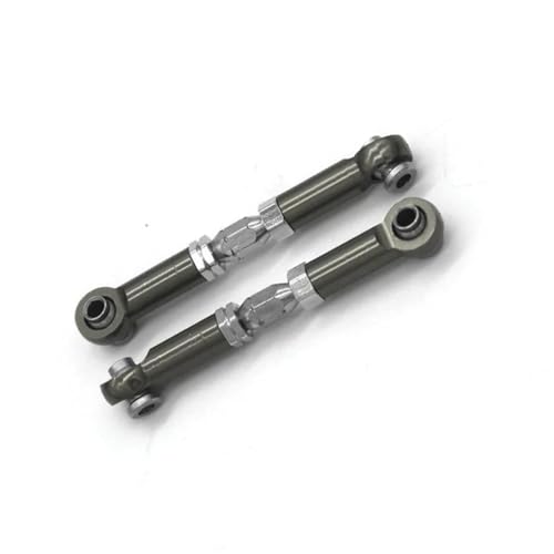 RC Car Spurstange Kompatibel Mit MJX Für Hyper Für Go H16 16207 16208 16209 16210 1/16 RC-Autoteile Metalllenkstange Lenkgestänge Spurstange(Gray) von JVRWSC