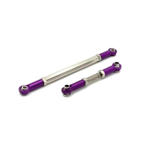 RC Car Spurstange Kompatibel Mit MN MN82 LC79 MN78 1/12 RC-Autoteil, Langlebige Lenkstange Aus Aluminiumlegierung, Lenkgestänge, Spurstange(Purple) von JVRWSC