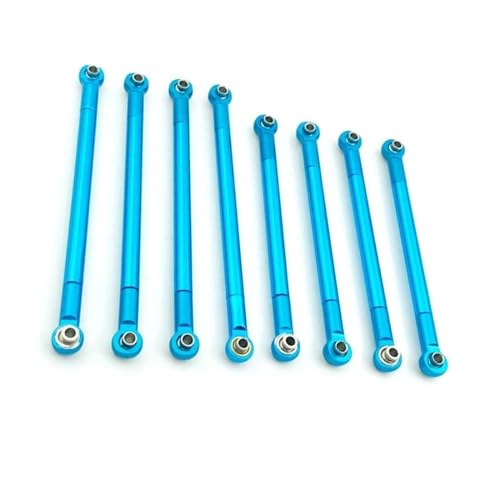 RC Car Spurstange Kompatibel Mit MN128 MN86 MN86S MN86K MN86KS Für MN G500 Metall-Chassis-Verbindungsstange Spurstangengestänge Aufhängungsverbindung 1/12 RC Crawler Autoteile(Blue) von JVRWSC