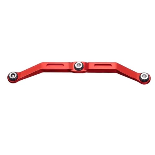 RC Car Spurstange Kompatibel Mit TRX4M Für Bronco Für Defender 1/18 RC Crawler Auto Upgrade Teile Zubehör Metall Lenkung Link Gestänge RC Auto Zugstange(Red) von JVRWSC