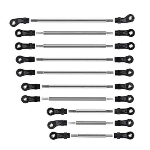 RC Car Spurstange Kompatibel Mit Traxxas TRX4 Für Sport Für Blazer G500 1/10 RC Auto 10 Stück Stahlaufhängungsglieder Verbindungsstangengestänge 312 Mm Radstand von JVRWSC