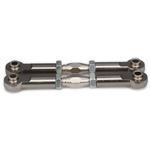 RC Spielzeugautoteile Einstellbare Servogestänge, Die Lenkstangenarme Ziehen, M4-Gewinde, 3 Mm Loch, 69–80 Mm Lang, Für RC, Für Hobby, Für Modellautos, Verbesserte Teile(Gray) von JVRWSC
