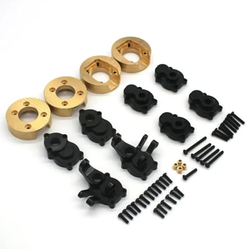 RC Spielzeugautoteile Für Absima CR1.8 Für Yucatan CR3.4 Für Sherpa YK4082 YK4102 Metall Portal Achse Getriebe Gehäuse 1/8 1/10 RC Auto Upgrade Geändert Teile(Black) von JVRWSC