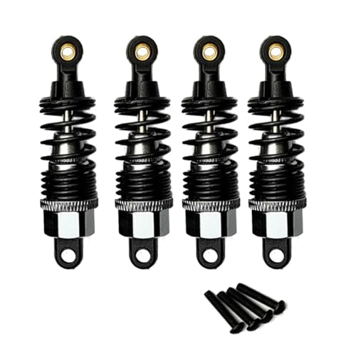 RC Spielzeugautoteile Für Tamiya Für TT02 1/10 RC Chassis Auto DIY Rc Spielzeug Zubehör Einstellbare Stoßdämpfer Suspension Dämpfer Geändert Teile(Silver) von JVRWSC