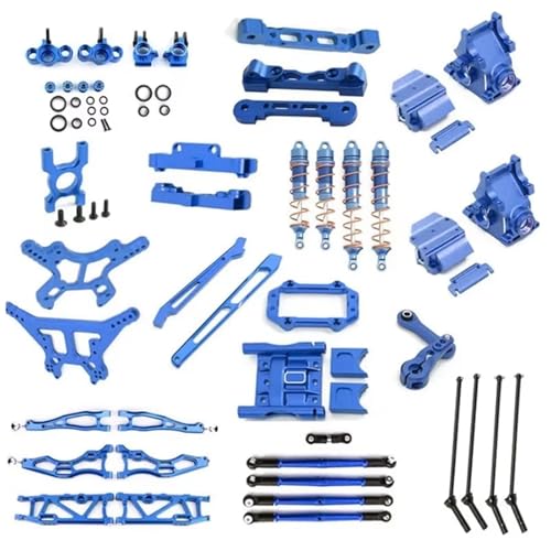 RC Spielzeugautoteile Kompatibel Mit Arrma Für Kraton Für Outcast 6S 1/8 RC Auto Metall Zubehör Suspension Arm Stoßdämpfer Antriebswelle(Blue) von JVRWSC