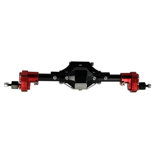 RC Spielzeugautoteile Kompatibel Mit Axial 90046 90047 Scx10 I 1/10 RC Autozubehör, Upgrade-Teile, Metallkarosserie, Portalachsen-Set Vorne Und Hinten(Red,Rear) von JVRWSC