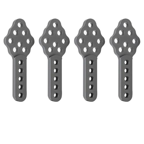 RC Spielzeugautoteile Kompatibel Mit Axial Für SCX10 90046 90047 D90 D110 1/10 RC Crawler Teil Aluminium Metall Stoßdämpferhalterung Höhenverstellung Winkelständer(Gray) von JVRWSC