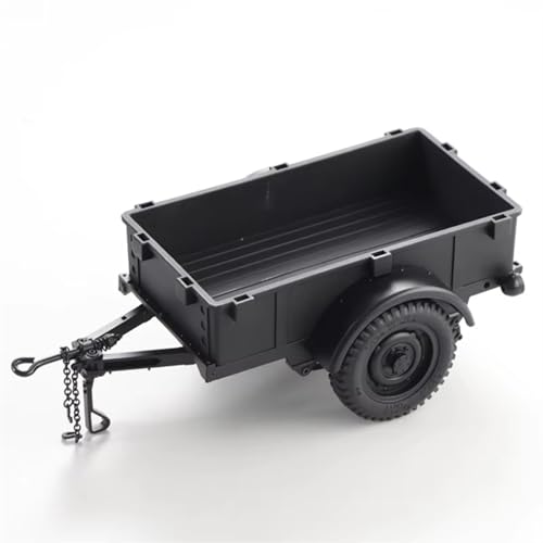 RC Spielzeugautoteile Kompatibel Mit FMS Für LC80 K10 FJ Für Cruiser Für Bronx 1/12 Für Jimny FJ45 H1 Für Hummer 1/18 RC Car Utility Trailer(Black,A) von JVRWSC