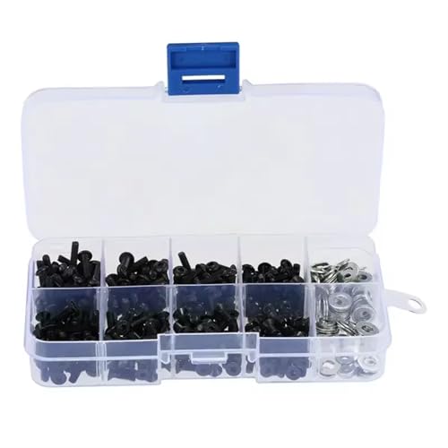 RC Spielzeugautoteile Kompatibel Mit HSP, Für Trxs, Für Tamiya, Für HPI, Für Kyosho D90 SRC10, Fernbedienung, 1/10 RC-Autoteile, 180-teiliges Schrauben-Box-Set RC Spielzeugautoteile Kompatibel Mit HSP, Für Trxs, Für Tamiya, Für HPI, Für Kyosho D90 SRC10, Fernbedienung, 1/10 RC-Autoteile, 180-teiliges Schrauben-Box-Set von JVRWSC