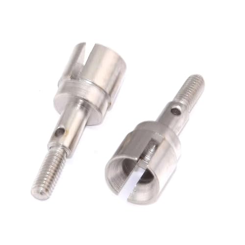 RC Spielzeugautoteile Kompatibel Mit HSP 02033 Stahlrad 1/10 Achse 4WD Speed ​​für Nitro Power Für Monster Truck RC Auto Für 94123/94111/94106/94107/94103(Silver) von JVRWSC