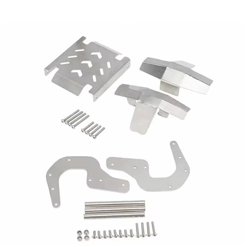RC Spielzeugautoteile Kompatibel Mit LOSI Für LMT 4WD Vollachse Für Monster RC Truck Autoteile Für Chassis Armor Protector Plate + Front Bumper Kit(1set) von JVRWSC