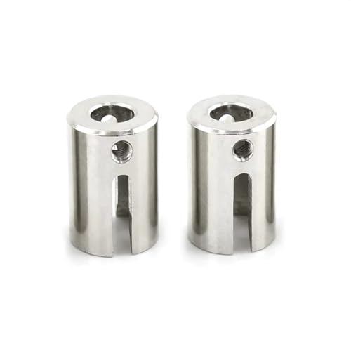 RC Spielzeugautoteile Kompatibel Mit TRAXXAS Für E-Revo 2.0 Für VXL Für Brushless 86086-4 1/10 RC-Auto-Upgrade-Teile-Zubehör 2 Stück Stahl-Antriebsbecher 8652 8652X(Silver) von JVRWSC