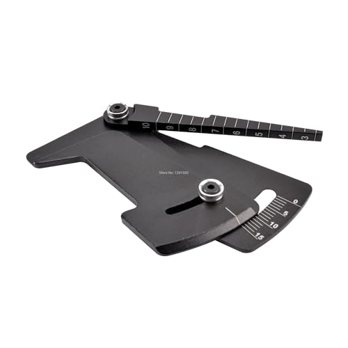 RC Spielzeugautoteile Kompatibel Mit Tamiya Für HSP Für HPI 1/8 1/10 RC-Auto, Verstellbares Lineal Für Einstellen des RC-Auto-Felgensturzes 15 Grad Für Hobby-Werkzeuge CNC(Black) von JVRWSC