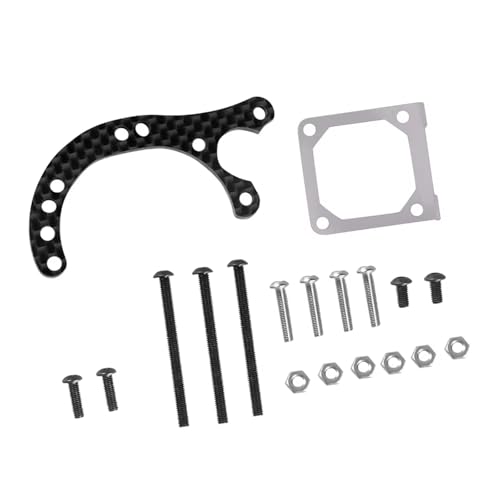 RC Spielzeugautoteile Kompatibel Mit Tamiya Für XV01 1/10 RC Car Update Partscar Kit RC Car Upgrade Zubehör Carbon Fiber Pattern Motor Bracket Kit von JVRWSC