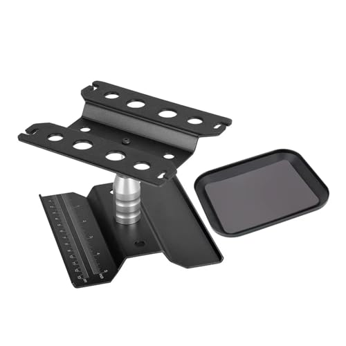 RC Spielzeugautoteile Kompatibel Mit Traxxas Für Axial Für Arrma 1/10 1/12 1/16 RC-Auto-Arbeitsständer, Reparatur-Workstation, 360 ° Drehbar, Lift Mit Schraubenablage(Black) von JVRWSC