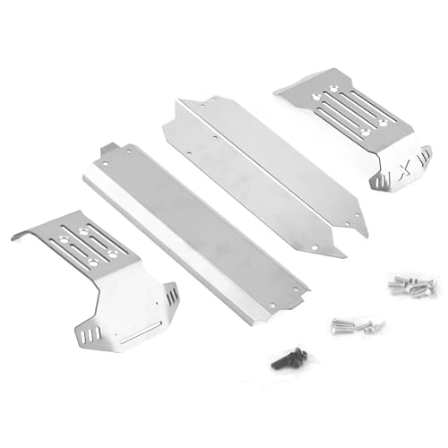 RC Spielzeugautoteile Kompatibel Mit Traxxas Für MAXX 1/10 RC-Autoteile. 5 Stück Erweiterte Version Aus Stahl Vorne Und Hinten Für Chassis-Rüstung, Unterfahrschutz RC Spielzeugautoteile Kompatibel Mit Traxxas Für MAXX 1/10 RC-Autoteile. 5 Stück Erweiterte Version Aus Stahl Vorne Und Hinten Für Chassis-Rüstung, Unterfahrschutz von JVRWSC