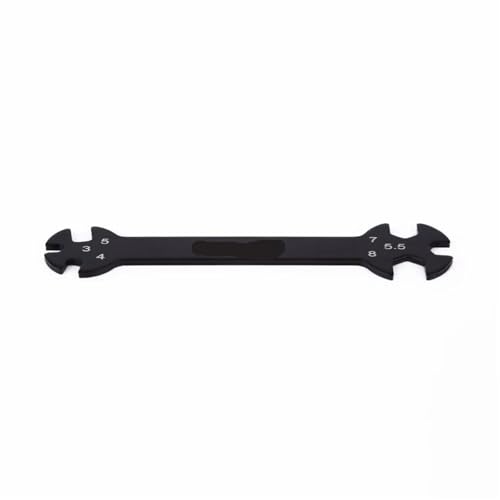 RC Spielzeugautoteile RC-Werkzeuge, 6-in-1-Schraubenschlüssel, 3/4/5/5,5/7/8 mm, für Spannschlösser mit Muttern, multifunktionale RC-Autospielzeug-Upgrades, Ersatzteile von JVRWSC