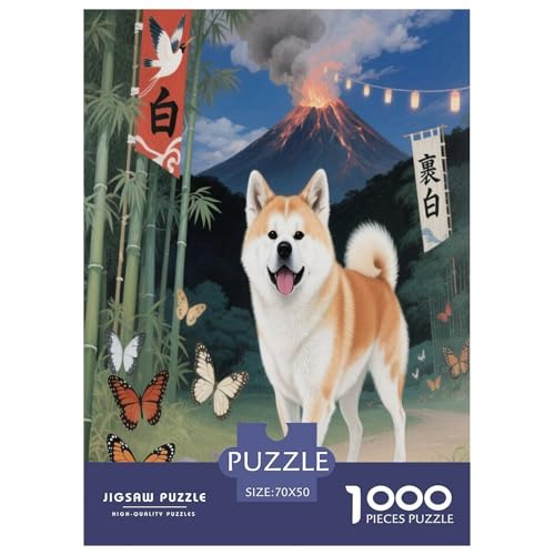 Akita Premium 1000 Teile Puzzle Unmöglich Geschicklichkeitsspiel Für Die Ganze Familie Süße Haustiere Geschenkideen Ab 14 Jahren 70x50cm/1000pcs Akita Premium 1000 Teile Puzzle Unmöglich Geschicklichkeitsspiel Für Die Ganze Familie Süße Haustiere Geschenkideen Ab 14 Jahren 70x50cm/1000pcs von JWEGVOSAY