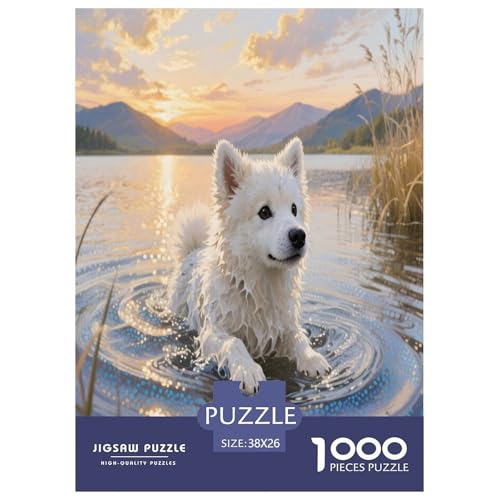 Amerikanischer Eskimo Hund Premium 1000 Teile Puzzle Premium Quality Dekompressionsspiel Süße Haustiere Geschenkideen Kinder Ab 14 Jahren 38x26cm/1000pcs Amerikanischer Eskimo Hund Premium 1000 Teile Puzzle Premium Quality Dekompressionsspiel Süße Haustiere Geschenkideen Kinder Ab 14 Jahren 38x26cm/1000pcs von JWEGVOSAY