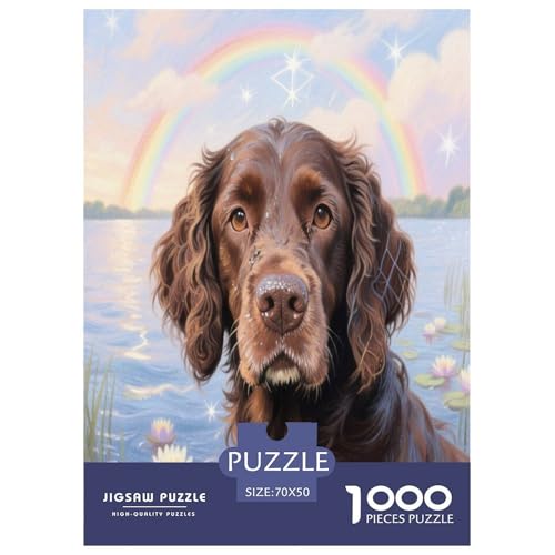 Amerikanischer Wasserspaniel 1000 Teile Puzzle Premium Quality Dekompressionsspiel Süße Haustiere Spielzeug Für Erwachsene Und Kinder Ab 12 Jahren 70x50cm/1000pcs Amerikanischer Wasserspaniel 1000 Teile Puzzle Premium Quality Dekompressionsspiel Süße Haustiere Spielzeug Für Erwachsene Und Kinder Ab 12 Jahren 70x50cm/1000pcs von JWEGVOSAY