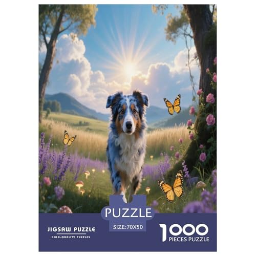 Australischer Schäfer 1000 Teile Puzzle Premium Quality Geschicklichkeitsspiel Für Die Ganze Familie Süße Haustiere Spielzeug Kinder Ab 14 Jahren 70x50cm/1000pcs Australischer Schäfer 1000 Teile Puzzle Premium Quality Geschicklichkeitsspiel Für Die Ganze Familie Süße Haustiere Spielzeug Kinder Ab 14 Jahren 70x50cm/1000pcs von JWEGVOSAY