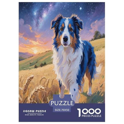 Australischer Schäfer Premium 1000 Teile Puzzle Premium Quality Geschicklichkeitsspiel Für Die Ganze Familie Süße Haustiere Geschenkideen Für Erwachsene Und Kinder Ab 12 Jahren 70x50cm/1000pcs Australischer Schäfer Premium 1000 Teile Puzzle Premium Quality Geschicklichkeitsspiel Für Die Ganze Familie Süße Haustiere Geschenkideen Für Erwachsene Und Kinder Ab 12 Jahren 70x50cm/1000pcs von JWEGVOSAY