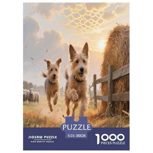 Australischer Terrier 1000 Teile Puzzle Unmöglich Dekompressionsspiel Süße Haustiere Geschenkideen Ab 14 Jahren 38x26cm/1000pcs von JWEGVOSAY