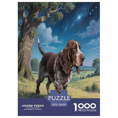 Basset Hund 1000 Teile Puzzle Premium Quality Dekompressionsspiel Süße Haustiere Geschenkideen Kinder Ab 14 Jahren 70x50cm/1000pcs Basset Hund 1000 Teile Puzzle Premium Quality Dekompressionsspiel Süße Haustiere Geschenkideen Kinder Ab 14 Jahren 70x50cm/1000pcs von JWEGVOSAY