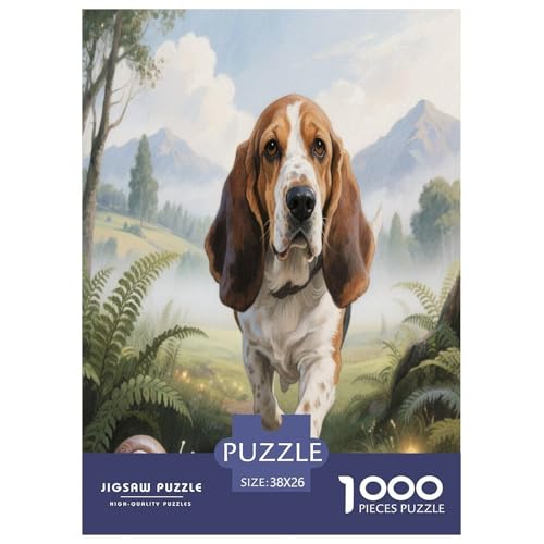 Basset Hund Premium 1000 Teile Puzzle Unmöglich Geschicklichkeitsspiel Für Die Ganze Familie Süße Haustiere Spielzeug Ab 14 Jahren 38x26cm/1000pcs Basset Hund Premium 1000 Teile Puzzle Unmöglich Geschicklichkeitsspiel Für Die Ganze Familie Süße Haustiere Spielzeug Ab 14 Jahren 38x26cm/1000pcs von JWEGVOSAY