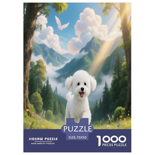 Bichon Frise Premium 1000 Teile Puzzle Unmöglich Geschicklichkeitsspiel Für Die Ganze Familie Süße Haustiere Spielzeug Ab 14 Jahren 70x50cm/1000pcs Bichon Frise Premium 1000 Teile Puzzle Unmöglich Geschicklichkeitsspiel Für Die Ganze Familie Süße Haustiere Spielzeug Ab 14 Jahren 70x50cm/1000pcs von JWEGVOSAY