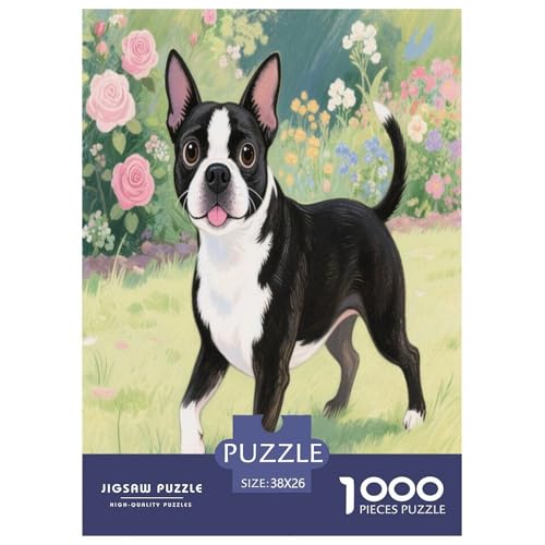 Boston Terrier 1000 Teile Puzzle Premium Quality Geschicklichkeitsspiel Für Die Ganze Familie Süße Haustiere Spielzeug Kinder Ab 14 Jahren 38x26cm/1000pcs Boston Terrier 1000 Teile Puzzle Premium Quality Geschicklichkeitsspiel Für Die Ganze Familie Süße Haustiere Spielzeug Kinder Ab 14 Jahren 38x26cm/1000pcs von JWEGVOSAY
