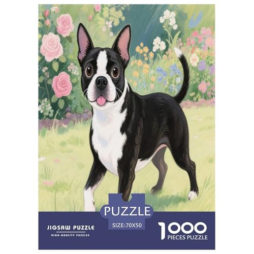 Boston Terrier Premium 1000 Teile Puzzle Premium Quality Geschicklichkeitsspiel Für Die Ganze Familie Süße Haustiere Geschenkideen Ab 14 Jahren 70x50cm/1000pcs Boston Terrier Premium 1000 Teile Puzzle Premium Quality Geschicklichkeitsspiel Für Die Ganze Familie Süße Haustiere Geschenkideen Ab 14 Jahren 70x50cm/1000pcs von JWEGVOSAY
