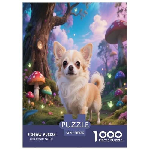 Chihuahua Premium 1000 Teile Puzzle Unmöglich Dekompressionsspiel Süße Haustiere Geschenkideen Ab 14 Jahren 38x26cm/1000pcs Chihuahua Premium 1000 Teile Puzzle Unmöglich Dekompressionsspiel Süße Haustiere Geschenkideen Ab 14 Jahren 38x26cm/1000pcs von JWEGVOSAY