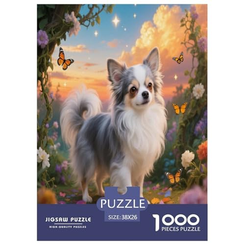 Chihuahua Premium 1000 Teile Puzzle Unmöglich Geschicklichkeitsspiel Für Die Ganze Familie Süße Haustiere Geschenkideen Für Erwachsene Und Kinder Ab 12 Jahren 38x26cm/1000pcs Chihuahua Premium 1000 Teile Puzzle Unmöglich Geschicklichkeitsspiel Für Die Ganze Familie Süße Haustiere Geschenkideen Für Erwachsene Und Kinder Ab 12 Jahren 38x26cm/1000pcs von JWEGVOSAY